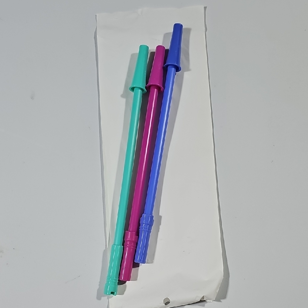 HydroJug Teal, Pink, and Blue Straw Set